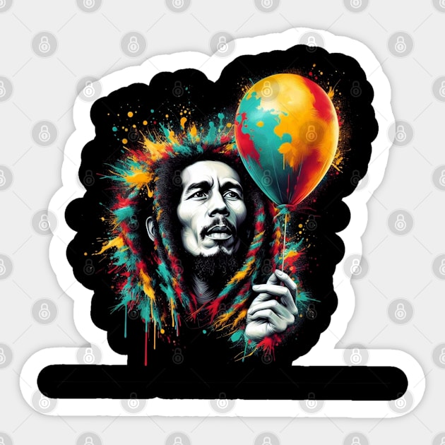 Bob Marly Sticker by unn4med